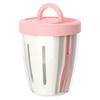 Pp+Silicone Fruit Cup Compartments Leak-Proof With Draining Salad Cup Portable Snack Parfait Containers For Women
