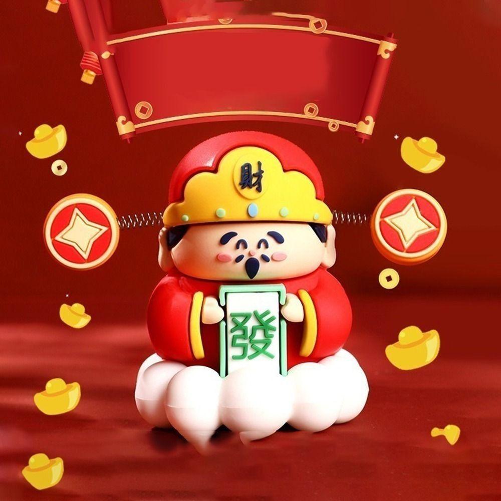 Mascote Fofo do Deus da Riqueza Criativos Enfeites de Carro Mini Decoração do Deus da Riqueza Escritório