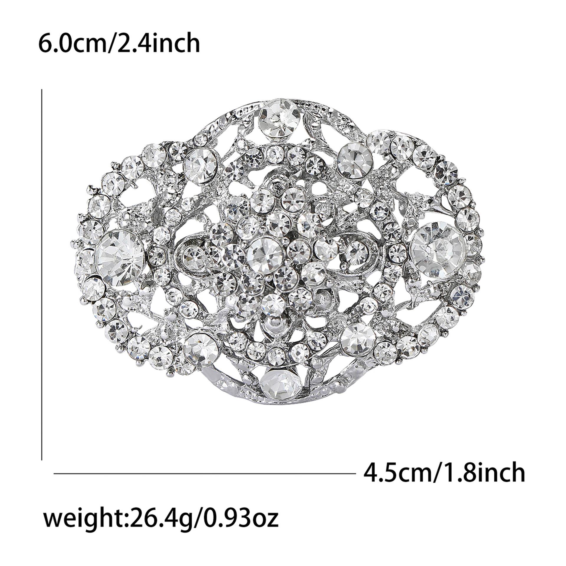 

Модная брошь из сплава со стразами в стиле суда, высококачественная универсальная женская брошь для кардигана, корсажа, ювелирное украшение