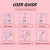 2 Pcs Portable Bidet Sprayer Handheld Bidet Bottle Butt Shower for Personal Hygiene Care/Baby Care/Outdoor Traveling