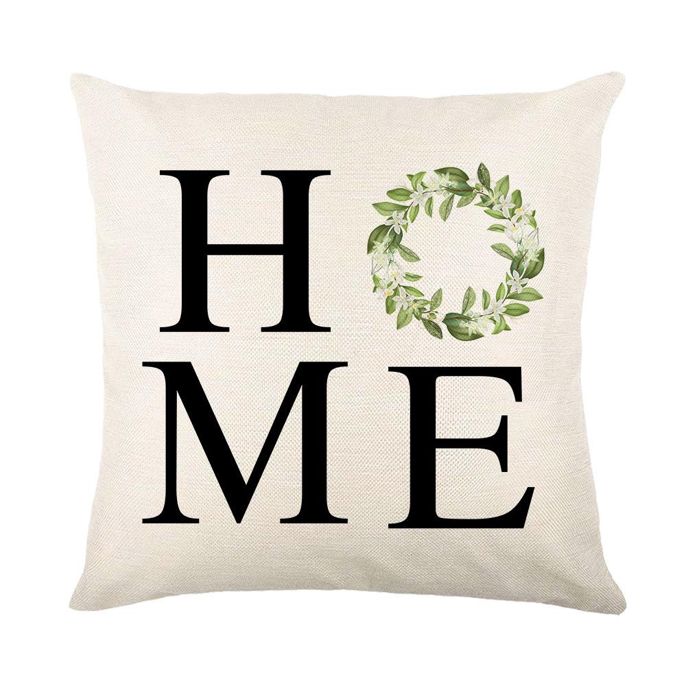 New Spring and Summer Pillow Cases Linen Yellow Lemon Truck Print Home Pillow Cushion Combination