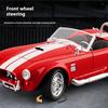 1:24 1965 Shelby Cobra Convertible Roadster Model Simulation Sound Light Pulling Tire Shock Absorbing Boys Birthday Gift
