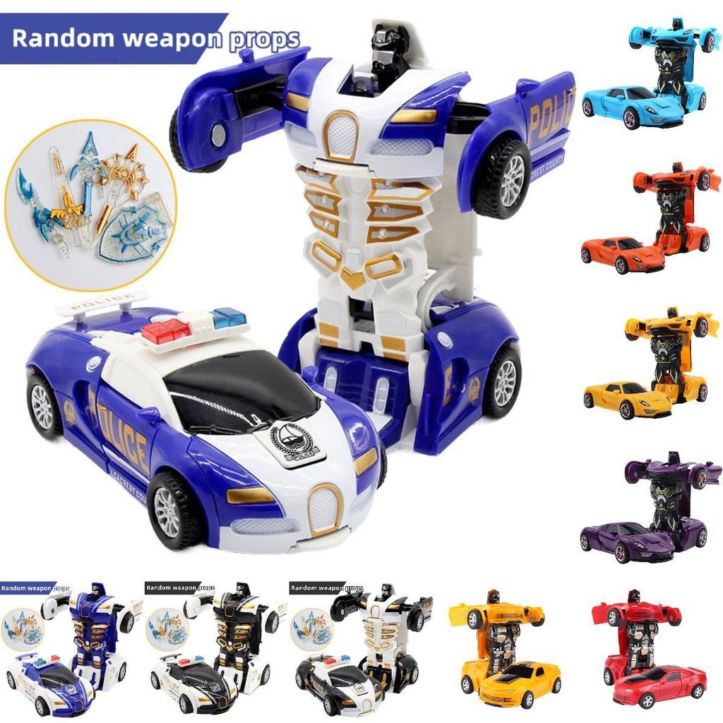 Educational 2in1 Deformation Car Toy No Battery Needed