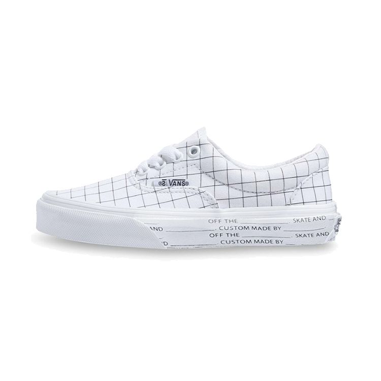 Vans Era U-Color Canvas Low-Top Skate Shoes Kids sneaker Black White VN0A38H81UG