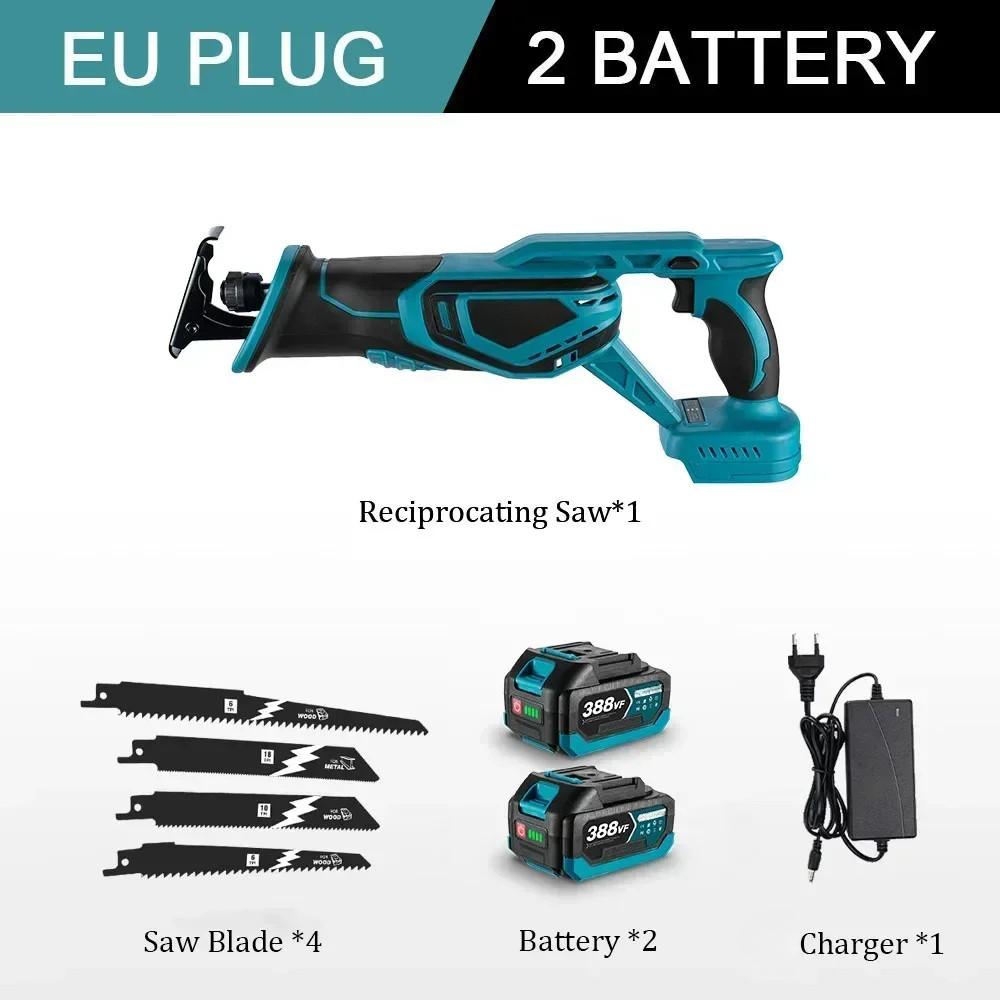 3000W Portable Electric Saw Wood Metal PVC Pipe Materials Cutting Power Tool High Power Brushless Reciprocating Saw