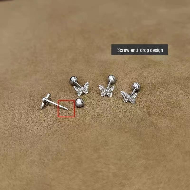 

Женские серьги-гвоздики с винтовой застежкой-бантом — удобный дизайн для сна