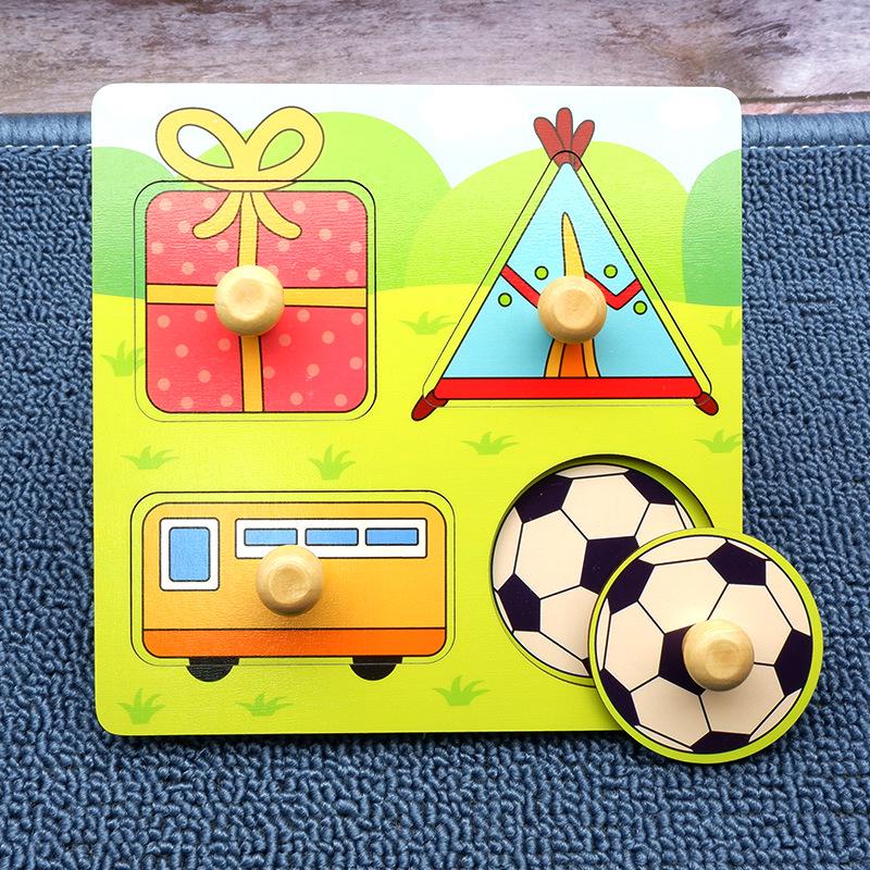 

Cartoon Fruit Hand-Grab Puzzle Board - Montessori Educational Toy for Ages 1-3