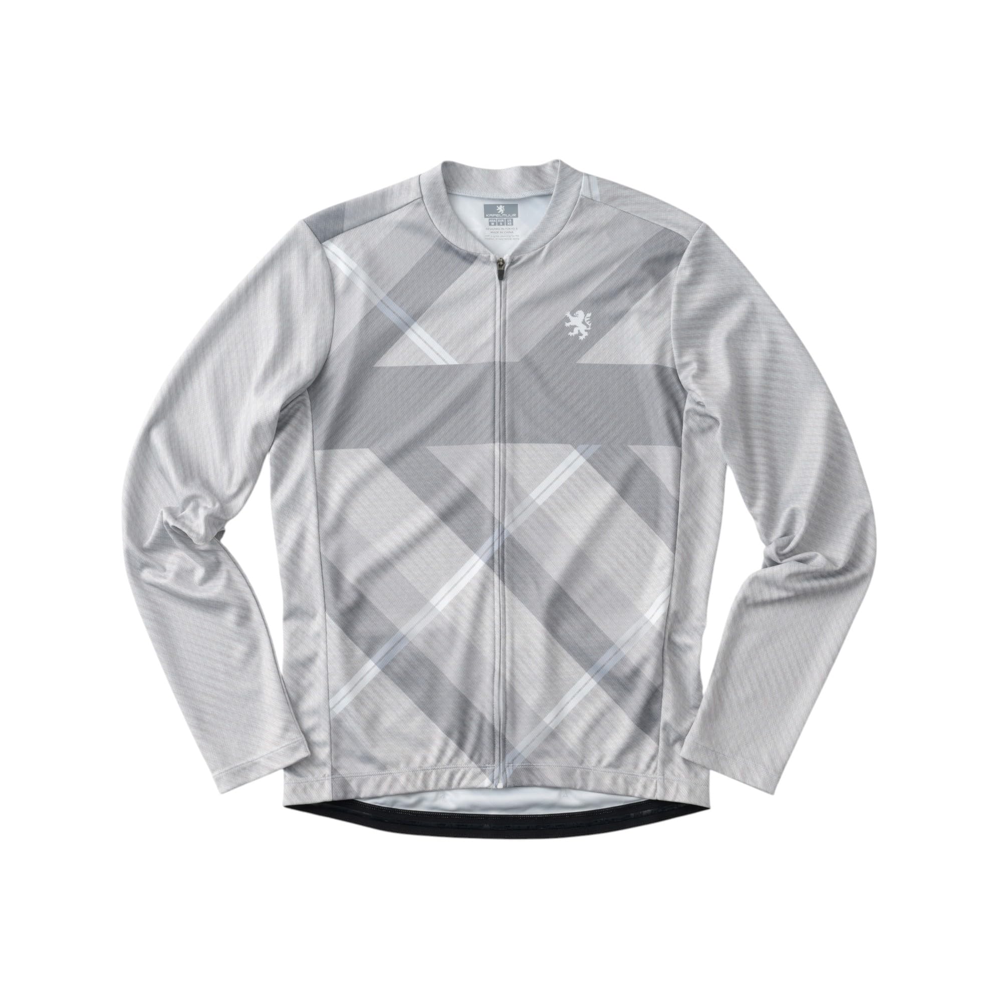 Printed Glass Check pattern long-sleeved jersey,