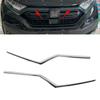 2pcs Front Central Grille Cover Trims Exterior Decoration Fit for Honda CRV 20202021