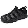 Fashion Men's Closed-Toe Beach Sandals Couple Shoes Size 36-46 Breathable EVA Sole Water Sports Shoes Anti-Slip Outdoor Hiking Sandals