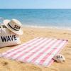 Popular Blue White Striped Beach Towel for Adults Super Absorbent Quick Dry Bath Towel
