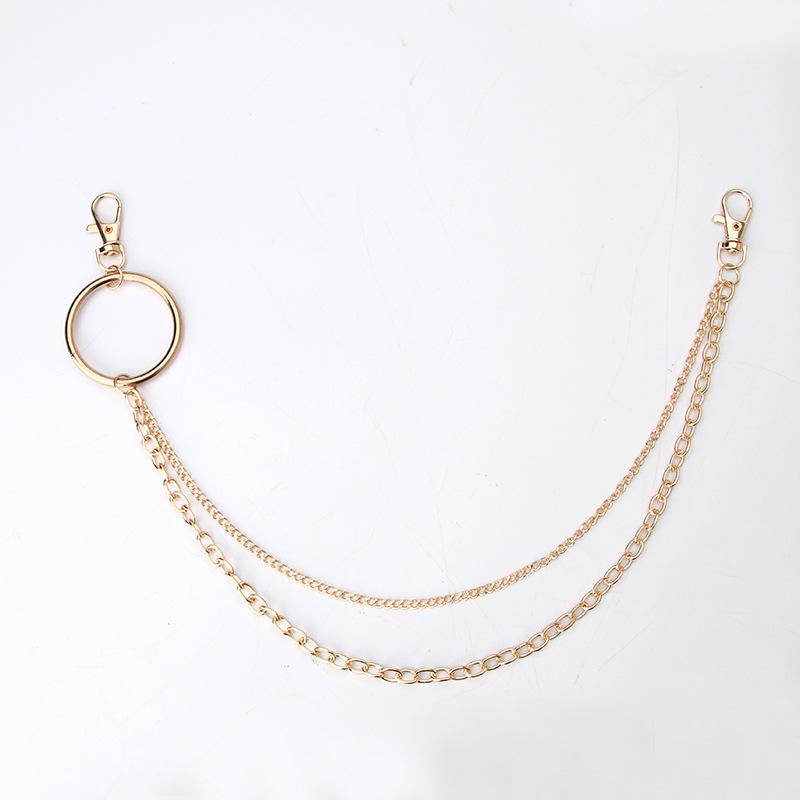 Personalized Chain European and American Ring Chain Double Chain Paired with Various Men's and Women's Belts Single Chain Punk Style