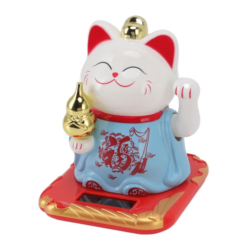 4.13x3.74x3.27in Chinese Fortune Cat Ornament Desktop Auspicious Decor  Window Embellishment