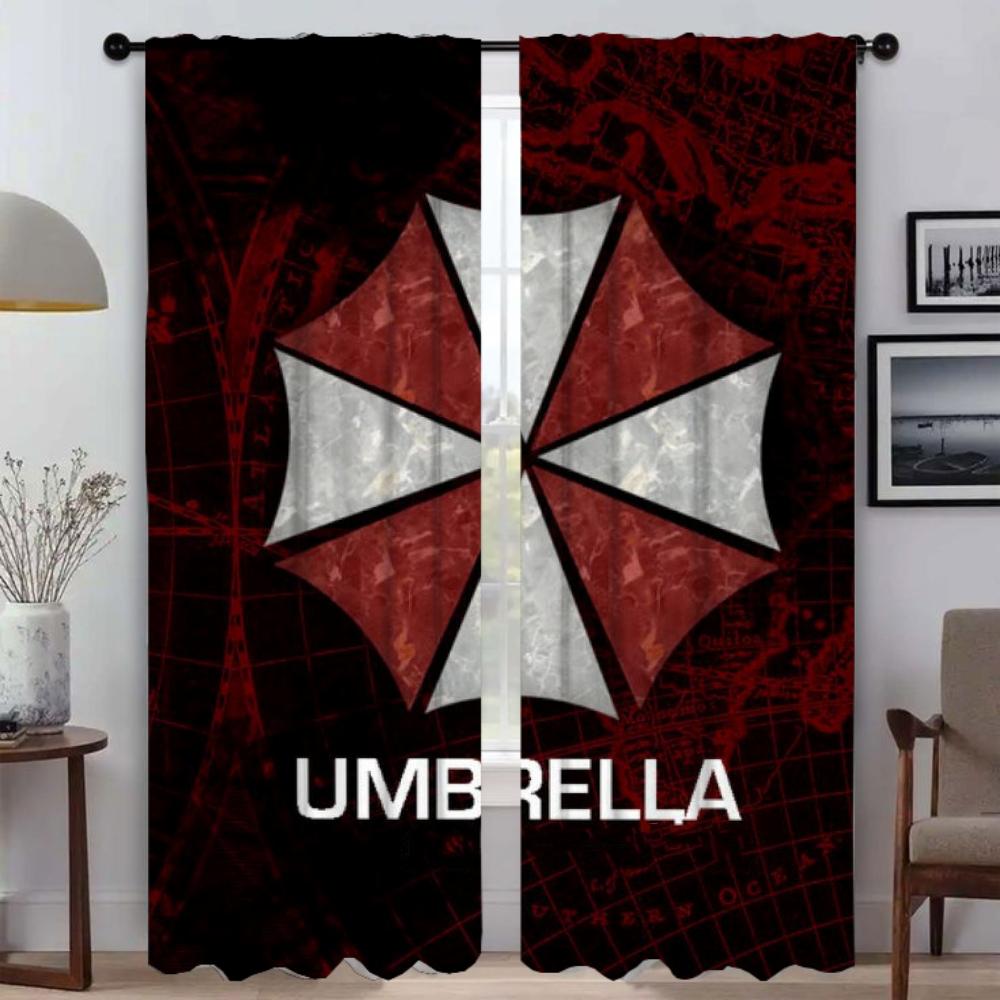 Room Darkening Curtains Bedroom Umbrellas Curtain Panel Partition Halloween Decoration Shades Home Interior Made Of Polyester Washable Decor Ready