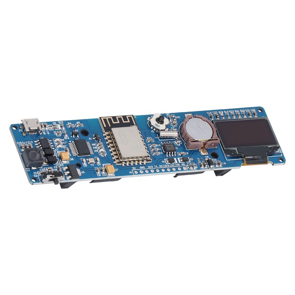 Moduł Zegarowy ESP8266 Płytka Rozwojowa z Wyświetlaczem OLED 0,96 cala Uchwyt Baterii 18650