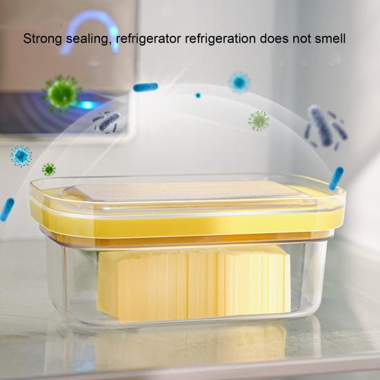 Butter Slicer Cutter Box Butter Container with Airtight Lid Stainless Steel Cutting Wire