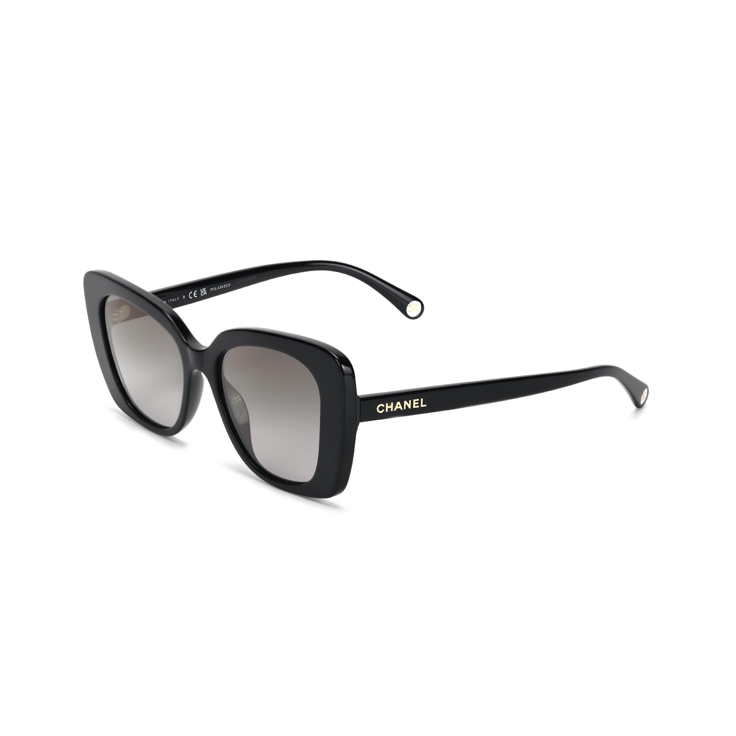 

Chanel Logo Irregular Shape Sunglasses Women sunglasses Black 22660587 F,Black