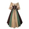 Neues mittelalterliches Kostüm für Damen Halloween Korsett Gotisches Renaissancekleid Übergröße Glockenärmel Ballkleid Cosplay Kleidung
