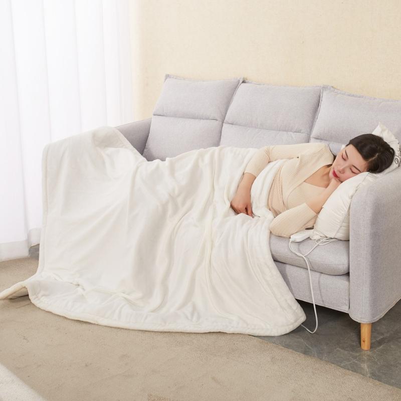 152x127cm Fever Blanket Automatic Thermostat Electric Heating Blankets Winter Body Warmer Thermal Mattress for Home Office Sleeping Plush Thin Quilt