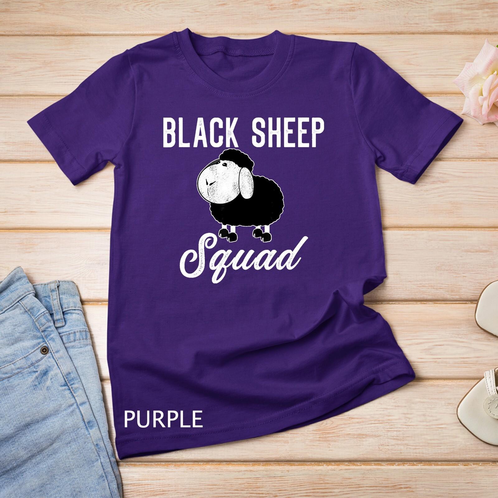 Black Sheep Squad Funny Black Sheep T-Shirt Mens Womens Tees Top Unisex T-Shirt Mens Womens Tees Top XL
