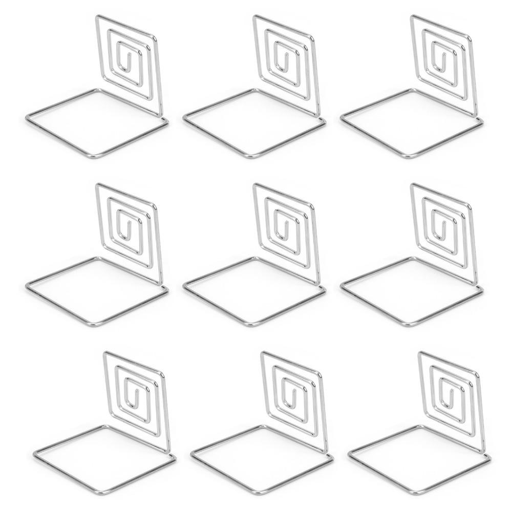 10Pcs Silver/ Rose Gold/ Gold Table Number Holders Metal Material Picture Holder Wedding Event