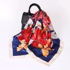 Women's Baotou Artificial Silk Satin Silk Scarf 90cm Printing Square Scarf Silk Scarf
