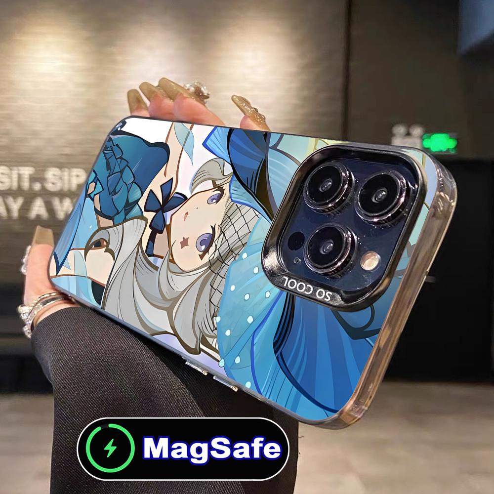 Game GI Lynette Translucent MagSafe Mobile Phone Case for iPhone 17 16 15 14 13 12 11 Air Pro Max Plus Colorful Cover