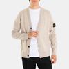 Stone Island V-Neck Single-Breasted Solid Color Raglan Long Sleeve Knit Sweater Men sweater Light-Brown 8115523B4-V0M97