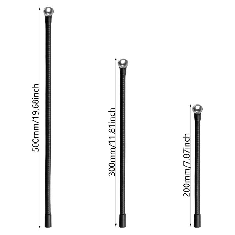 1/4 Female Screw to 17.4mm Ballhead Metal Extension Rod Gooseneck Arm Camera Extension Hose Expand Broadcasting Viewing