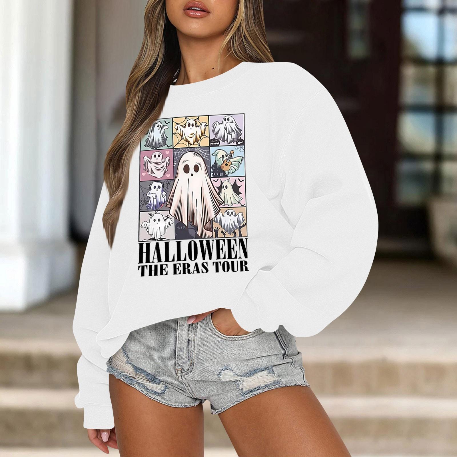 Женская повседневная мода ретро цветочный принт длинный рукав трикотажный спортивный — фото 9