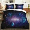 Galaxy Universe King Queen Duvet Cover Planet Outer Space Bedding Set Solar System Comforter Cover Sky Polyester Quilt Cover