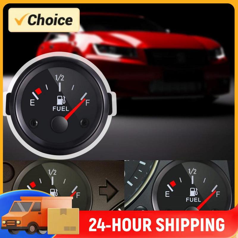 Universal Auto Car Fuel Meter White Backlight Pointer Fuel Gauges IP67 Waterproof Oil Tank Meter Indicator for Car Boat Marine