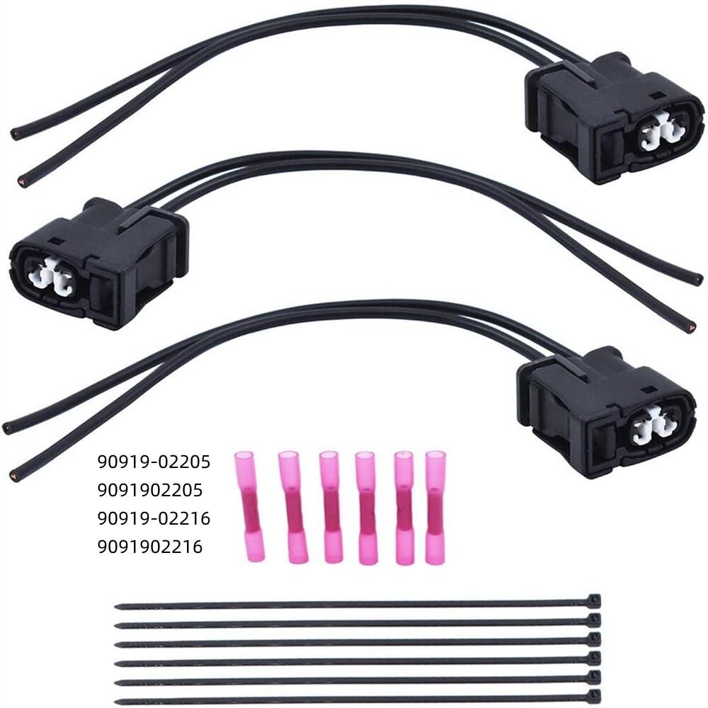 3Pcs Ignition Coil Connector Plug 9091902205 For Lexus IS300 GS300 SC300 SC400