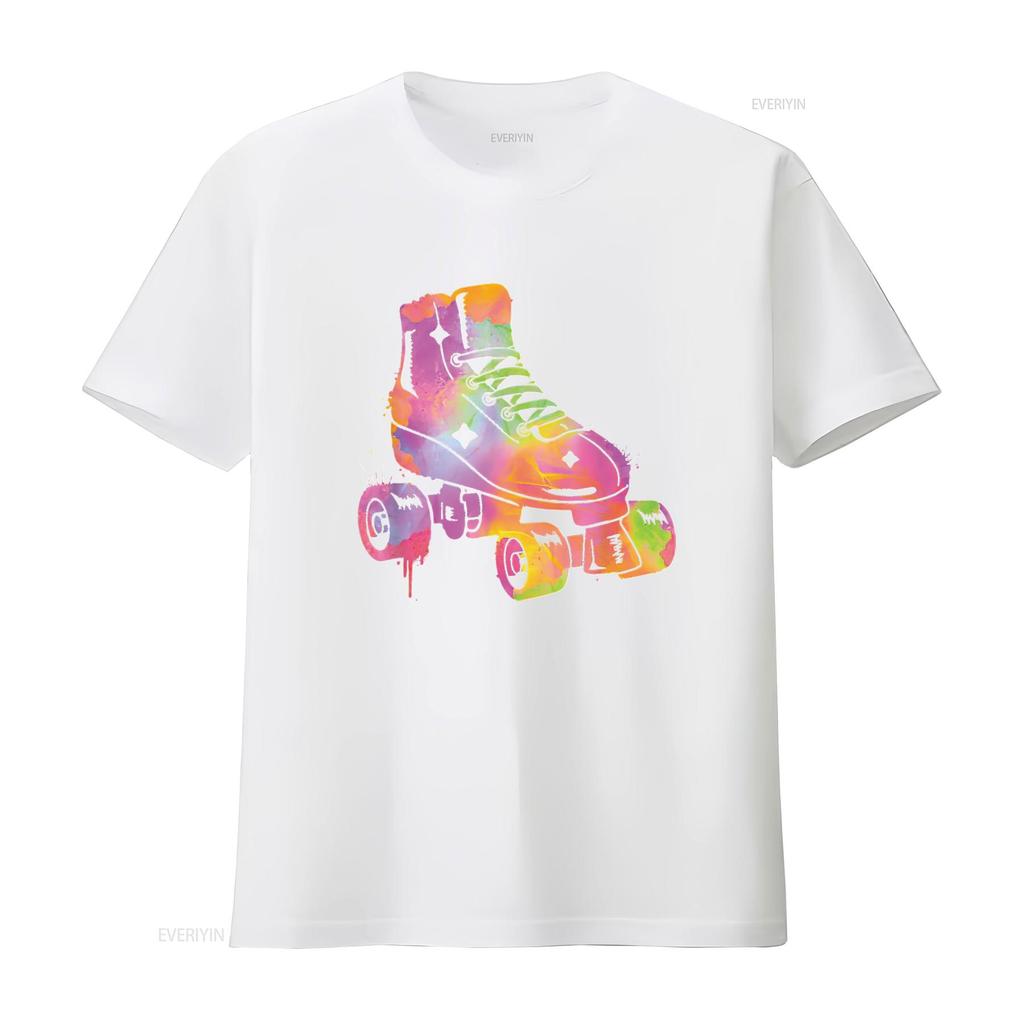 Mens Roller Skater Rollerskate Girls Skating Kids T Shirt Black Vintage Washed Unisex Graphic Slightly Designer Clothes