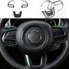 My Good Car Chrome Car Steering Wheel Buttons Knob Cover Trim Sticker Accessories for Jeep Compass 2017 2018 Renegade 2015