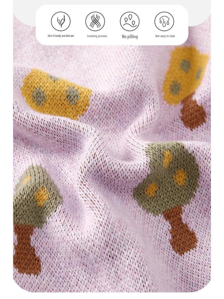 2026 Spring Collection: Newborn Baby Girls' Knit Romper - 100 Days Outdoor Wear
