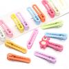 30pcs 5cm Candy Color Hair Clips Metal Hollow Wave Hairpin For Women Girls DIY Bangs Side Clip Makeup Hair Styling Accessories