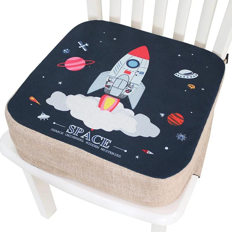 

Cartoon Children Booster Seats Cushion Adjustable Removable Baby Dining High Chair Seat Cushions Non Slip High Density Sponge