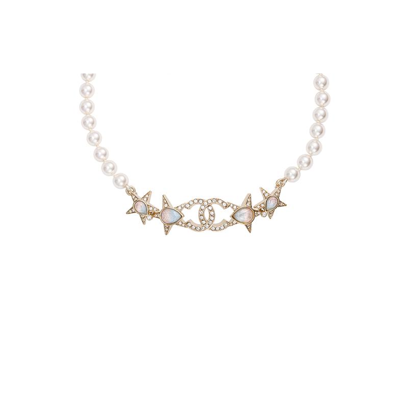 

CHANEL [23 Spring and Summer New] 23 Spring and Summer Fashionable, Exquisite, Versatile and Exquisite Metal Necklace for Women золотий