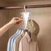 2PCS Space Saving Pants Rack Rotatable Hook Underwear Socks Holder Laundry Hanger  Dormitory