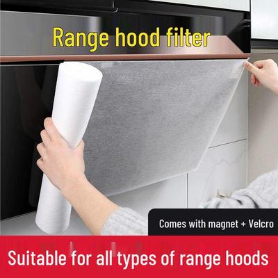 No-Wash Kitchen Range Hood Oil-Absorbing Filter Cover Sticker.