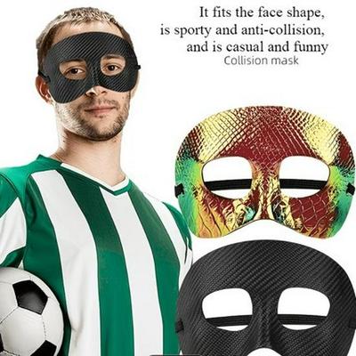 Schwarze Halloween-Kollisionsschutz-Gesichtsmaske für Sport- & Partyveranstaltungen