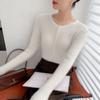 2026 Autumn/Winter Cashmere Knit Slim Fit Round Neck Wool Sweater Pullover