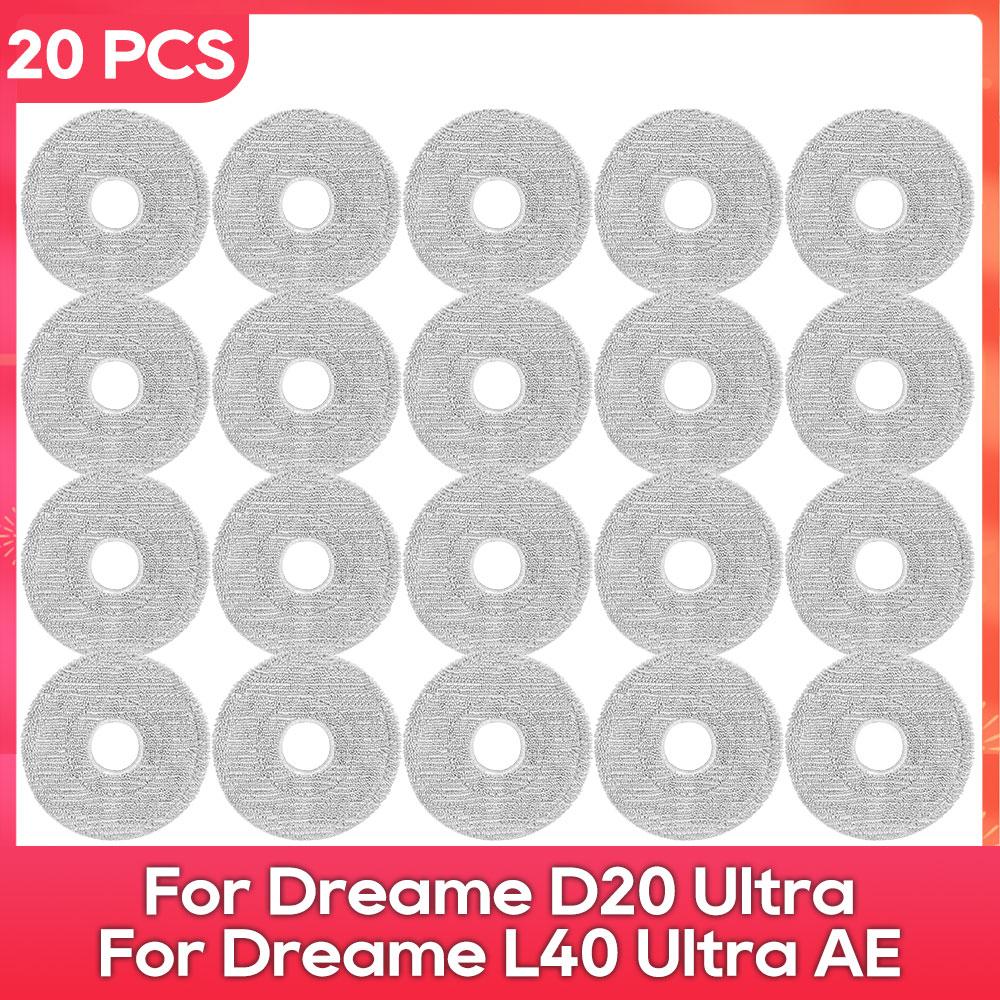 Fit For ( Dreame L40 Ultra AE / L40S Ultra CE / D20 Ultra ) Parts Main Side Brush Filter Mop Cloth Dust Bag Accessories