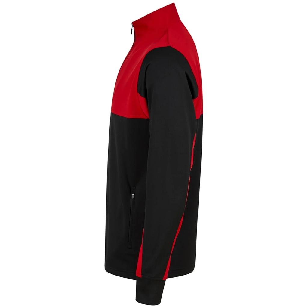 Finden & Hales Mens Colour Block Quarter Zip Tracksuit Top