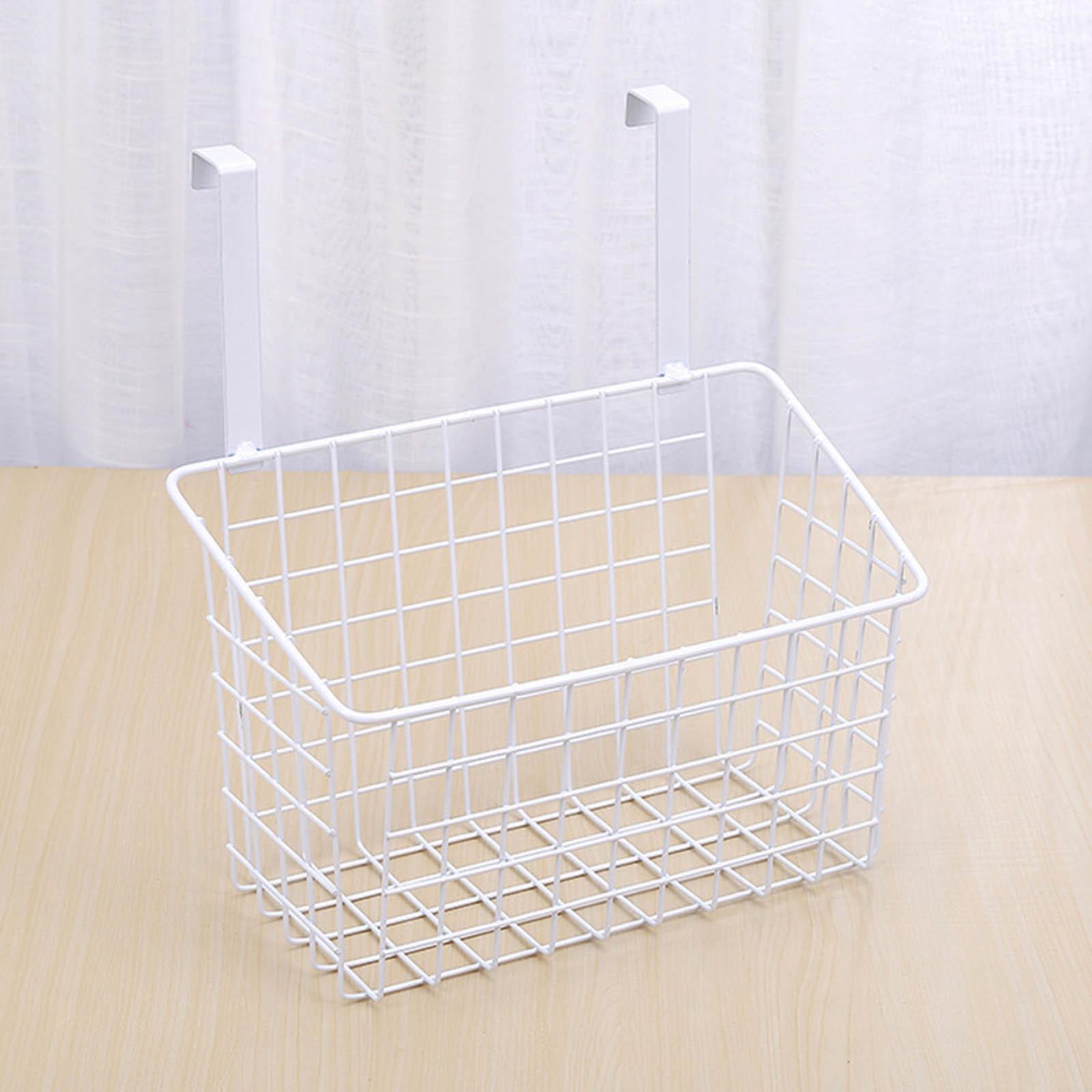

Basket with hook lattice storage basket, hang it on a door or on a railing, more білий