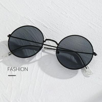 Travel Accessories Sun-Protective Round Sunglasses Punk Outdoor Driving Glasses Metal Frame Fishing Sunglasses For Women Man