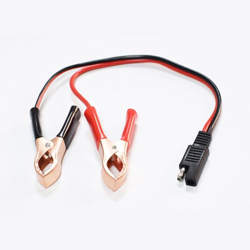 1 Piece 14Awg Connectors Cord M20 36Cm 2Pin Sae Quick Disconnect Plug To Battery Alligator Clips Cable Clamps