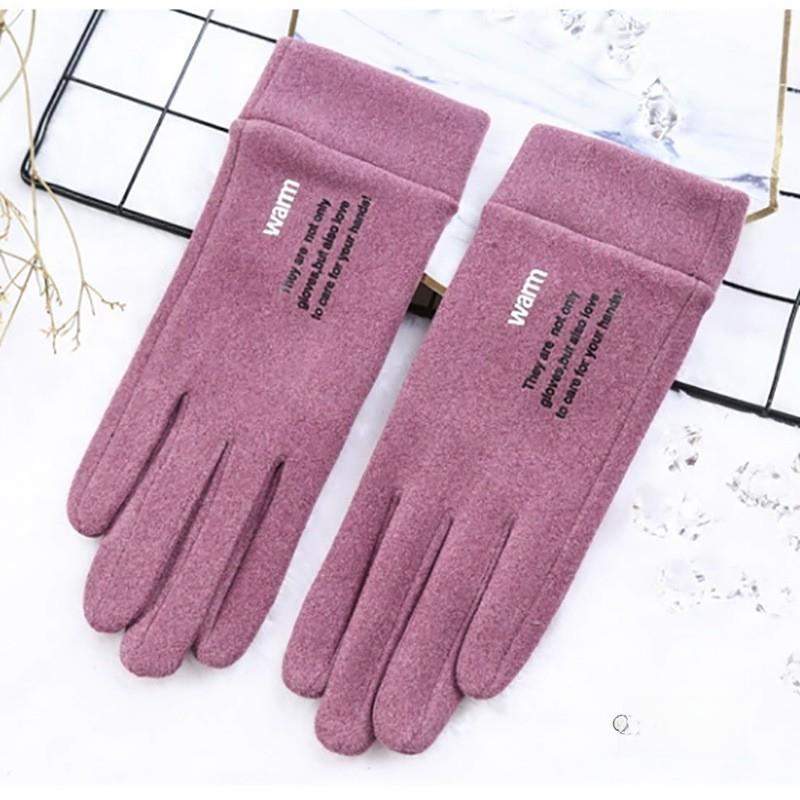 Thermal Fce Lined Thin Gloves for Men And Women Cycling Driving Touchscreen Ible Autumn Winter Riding Gloves Ex