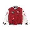 Vans X THE MONSTERS Baseball Jacket Unisex Red Brown VN000JFB7BF